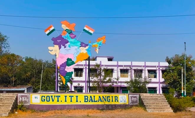 Master layout map of Govt ITI Bolangir campus